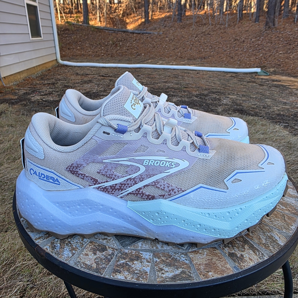 Brooks Caldera 7 1204041B227 Chateau Grey Hiking Running Shoes Women Size 7.5 B